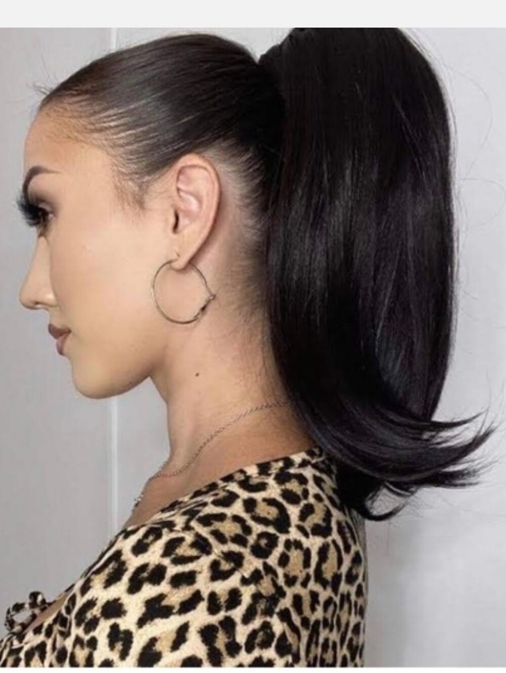 INSERT NAME HERE INH BELLA PONYTAIL DARK BROWN 16"  HAIR EXTENSION NEW